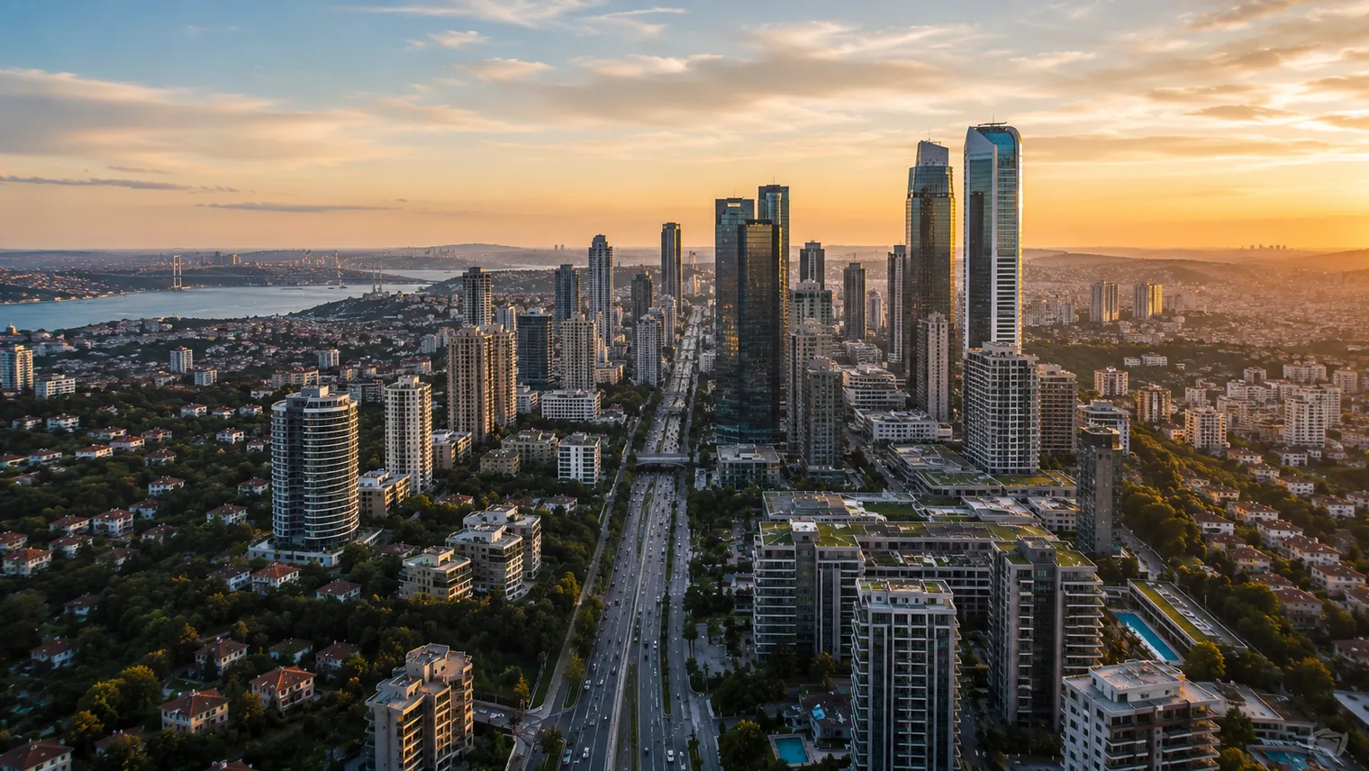 Buyukdere Avenue — Istanbul's business axis with A-class offices and modern residences